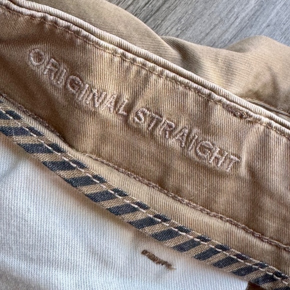 American Eagle Original Straight Flex Lived-In Khaki Pants 34x30 – Classic Beige - Picture 7 of 16